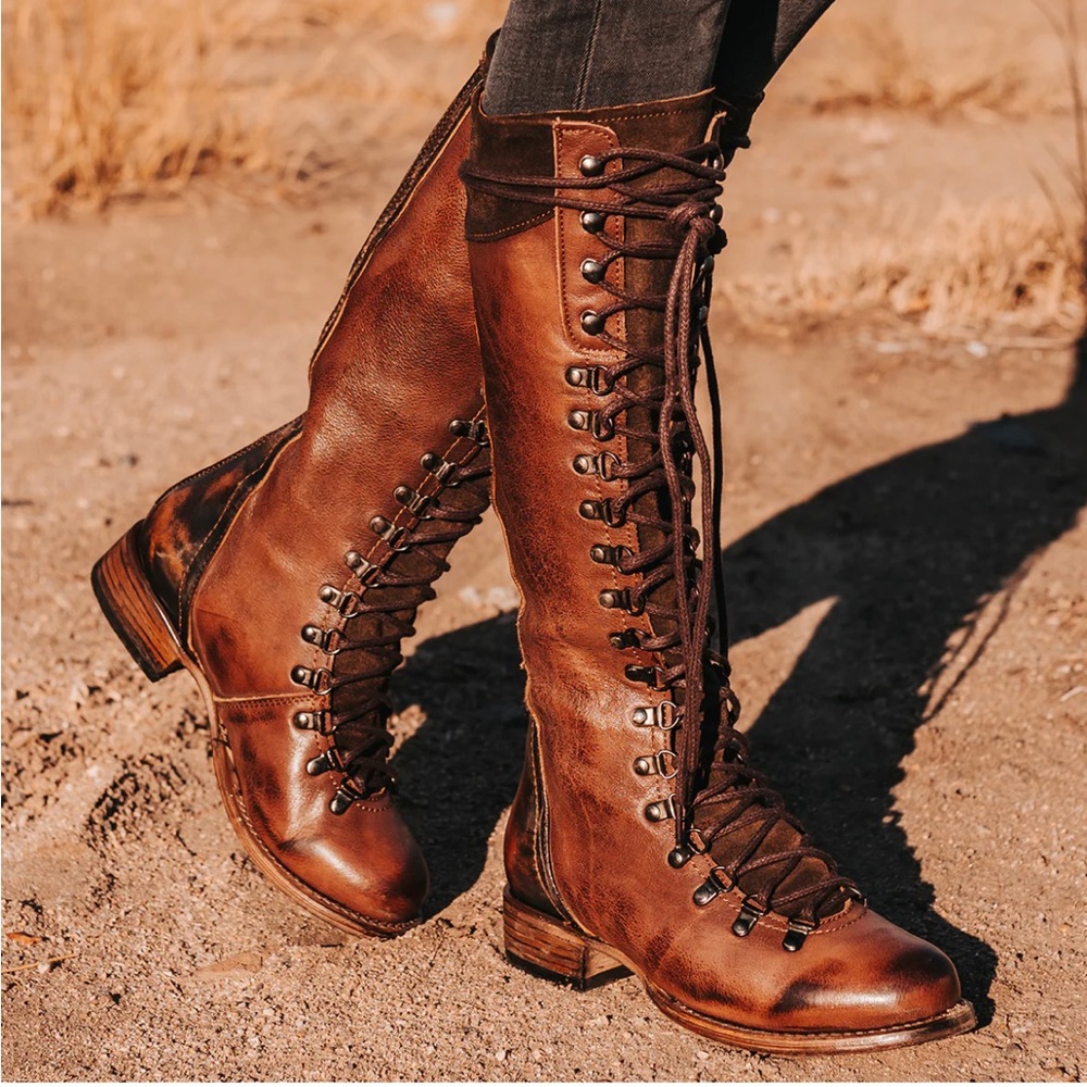 Freebird Brown Combat Boots